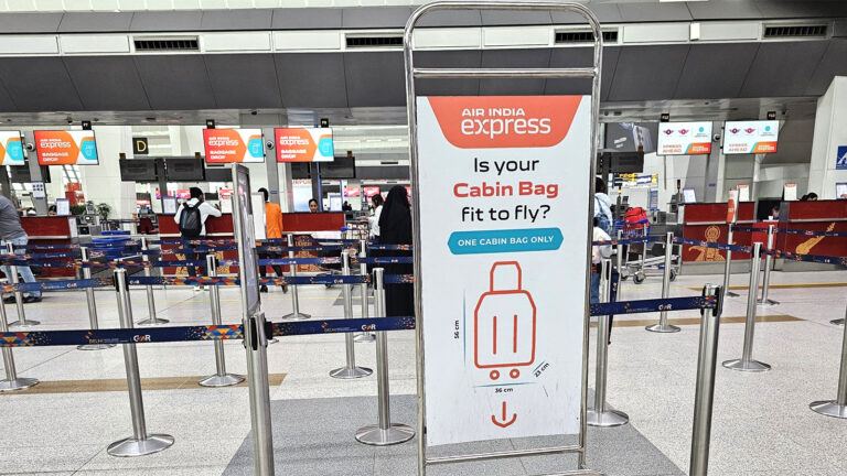 Air India Express check in counter