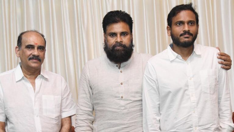 Balineni with Pawan Kalyan photo