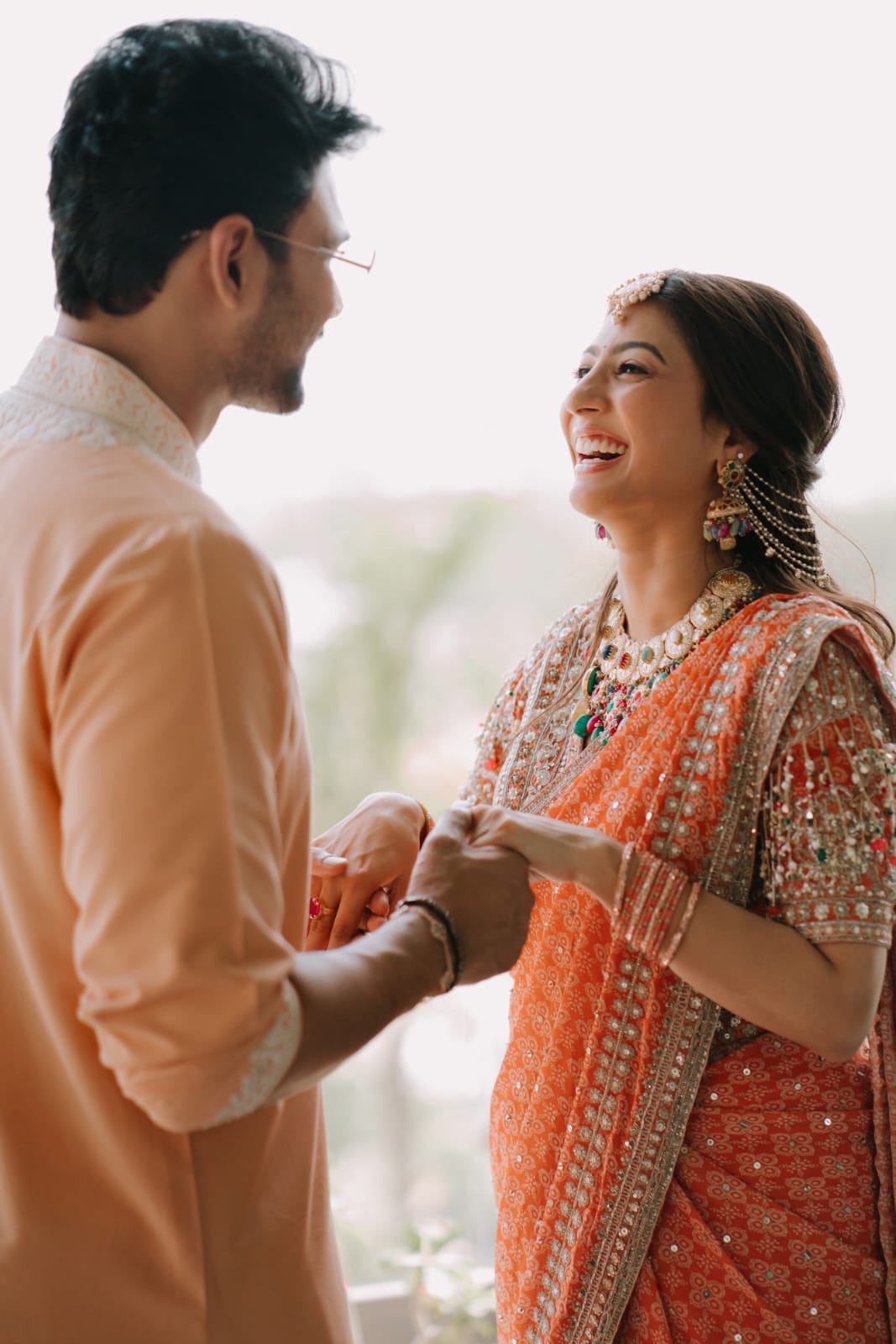 Bellamkonda Couple Stylish Engagement Portrait