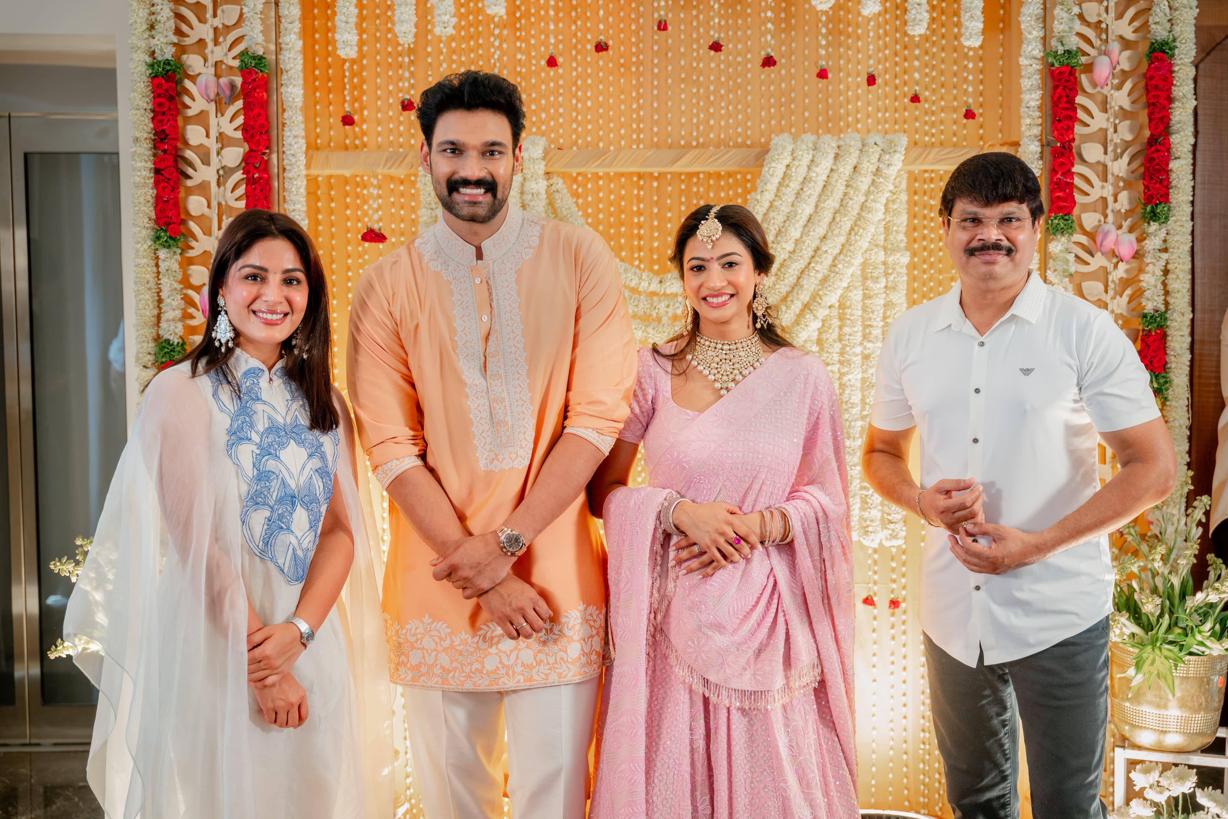 Samyuktha Menon at Bellamkonda Sai Srinivas Kavya Reddy Engagement
