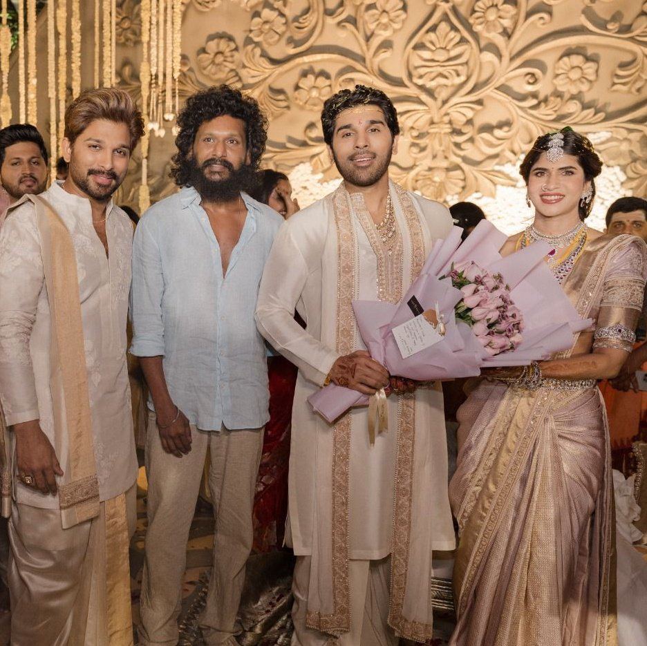 Tollywood Icons Gather At Allu Sirish Nayanika Grand Wedding