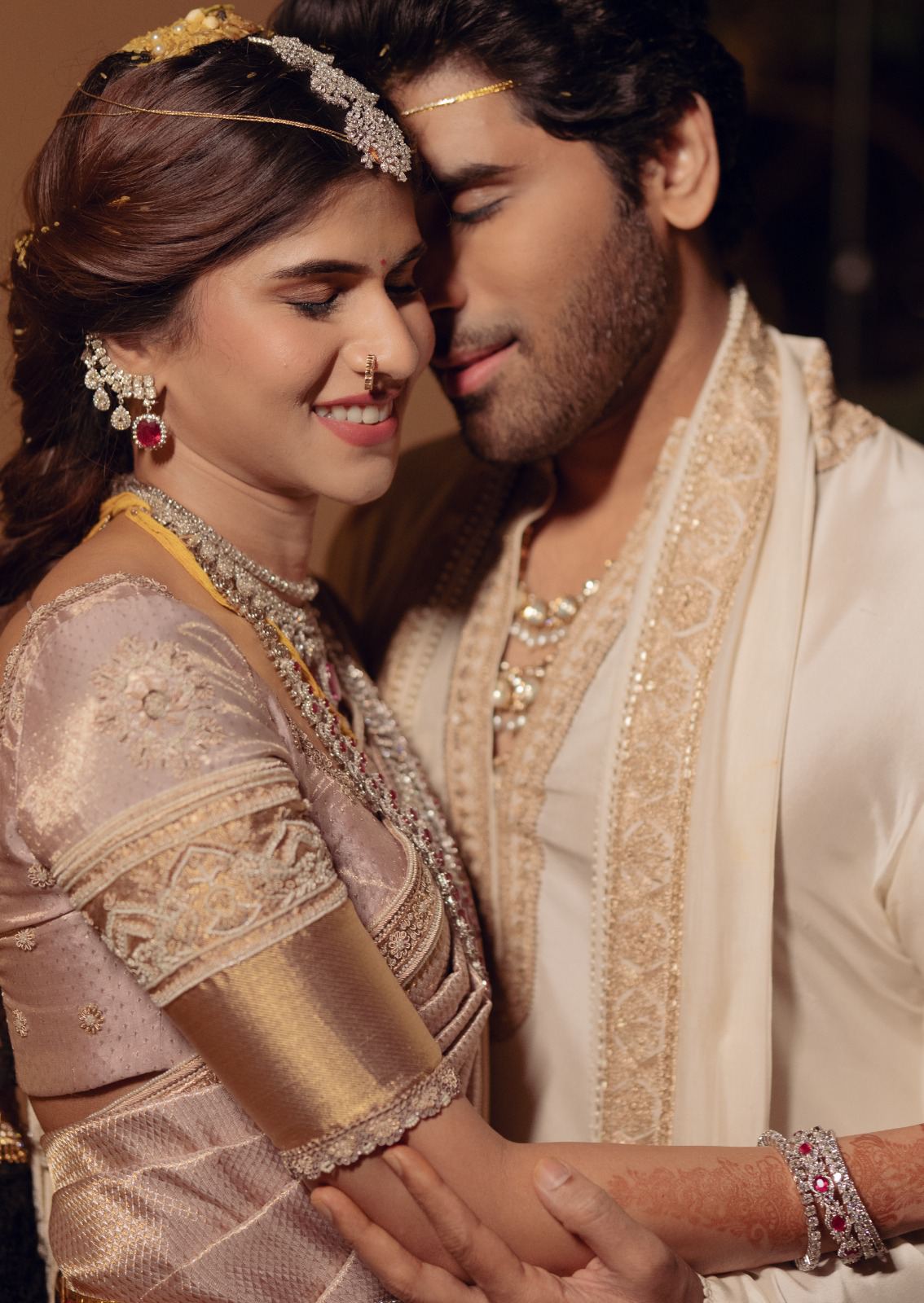 Allu Sirish Nayanika Wedding Style Shines In Royal Frames