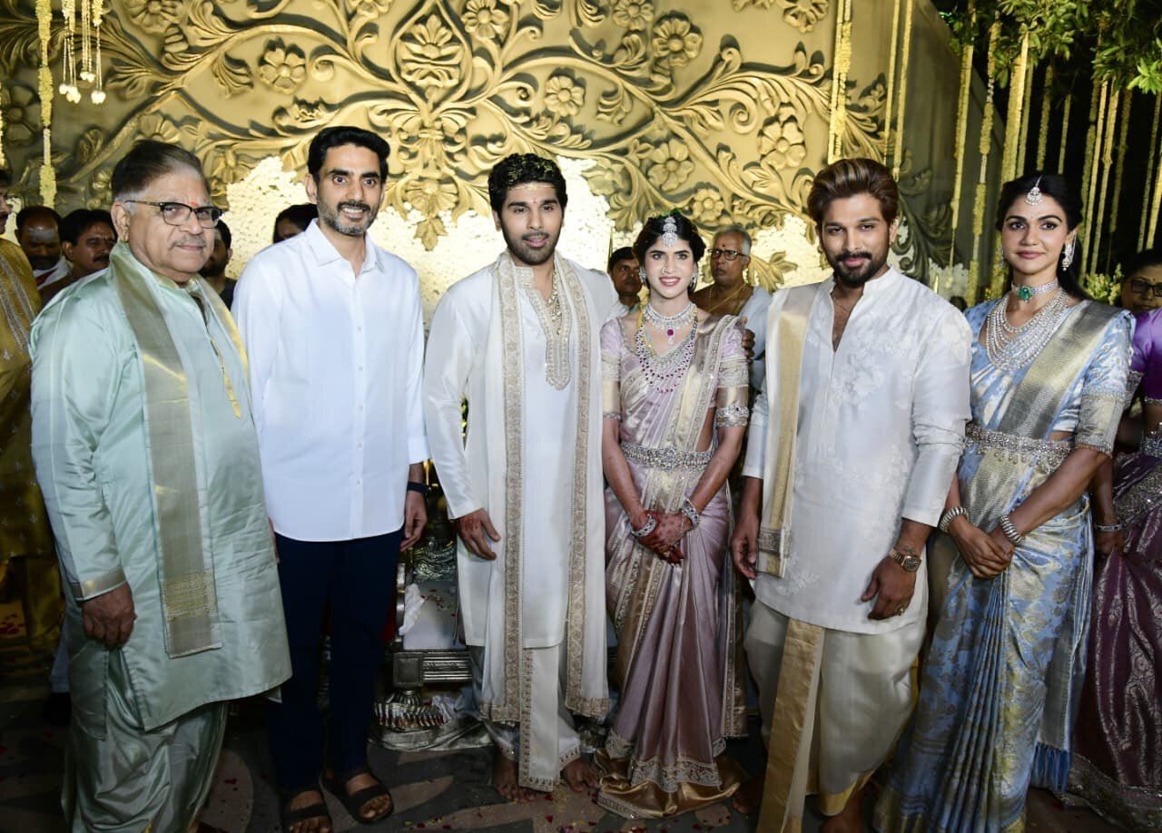 Nara Lokesh Attends Allu Sirish Wedding Night