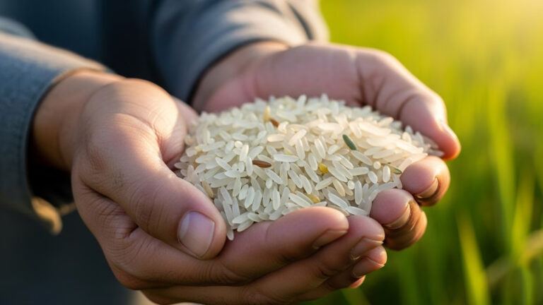 Designer rice high protein research