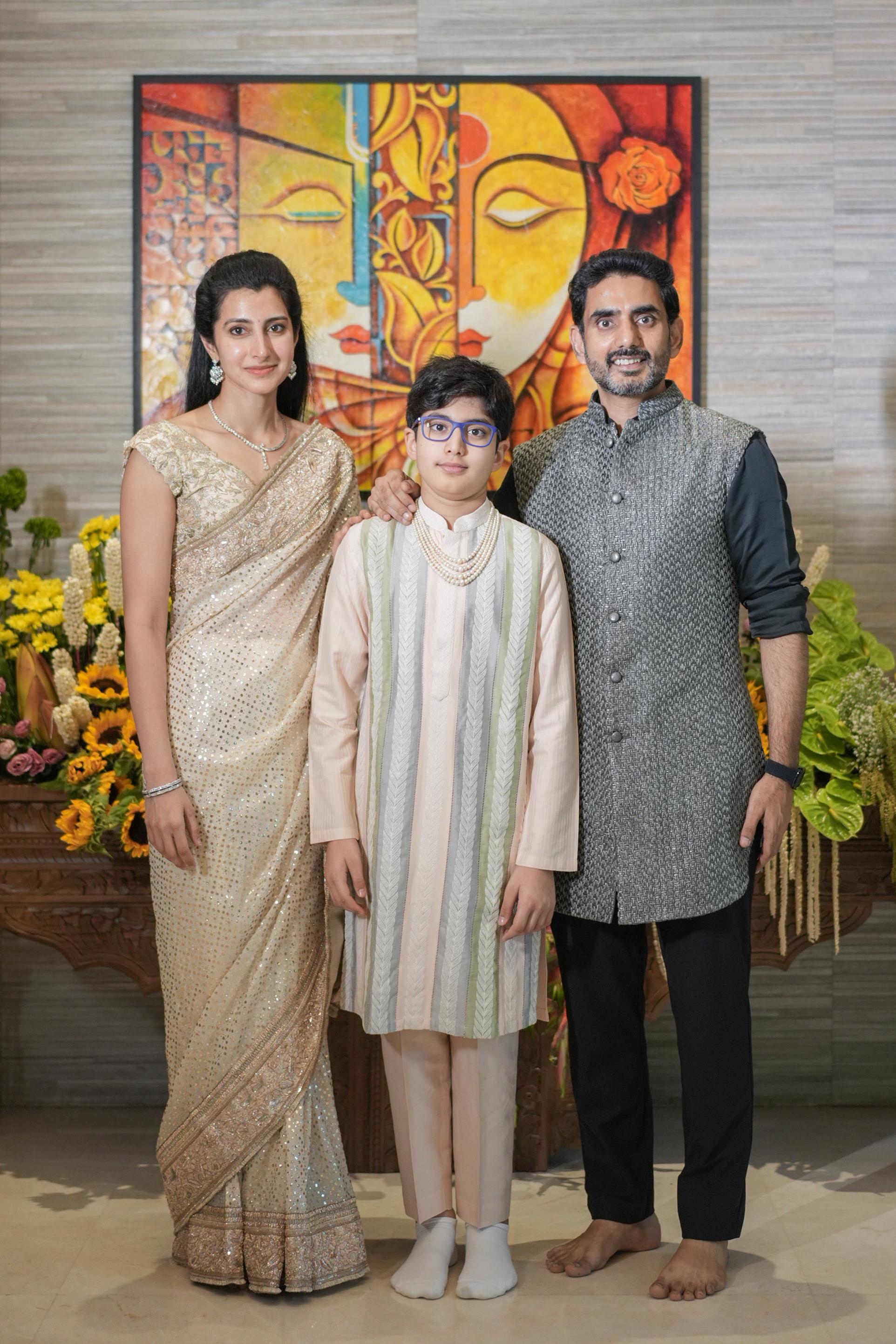 Nara Lokesh And Brahmani Bless Son Devaansh Nara