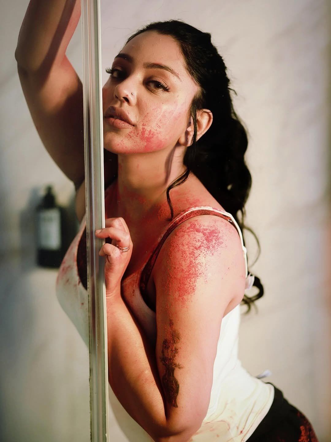 Deviyani Sharma Posing Boldly With Holi Colors