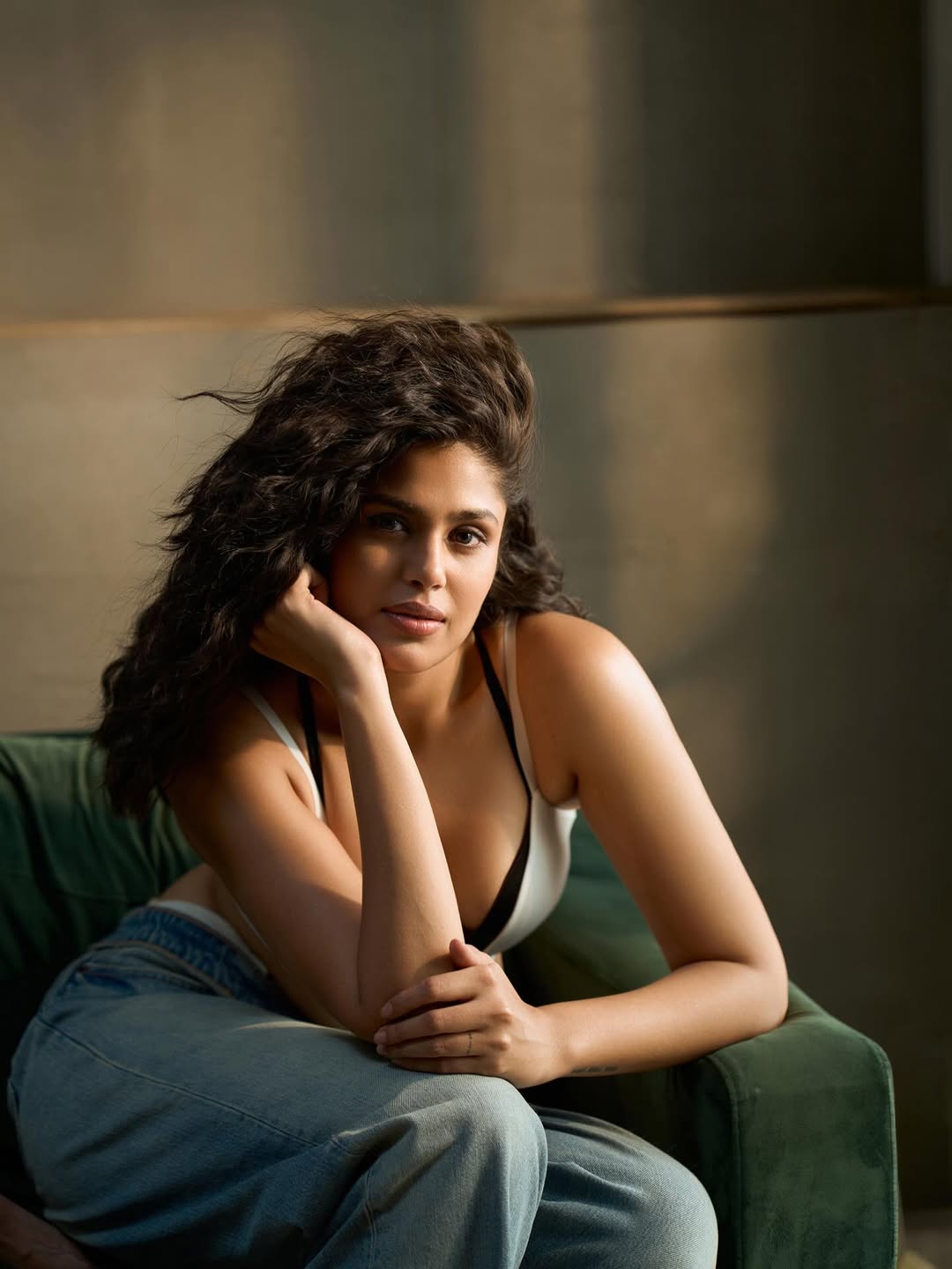 Faria Abdullah relaxed stylish pose indoors