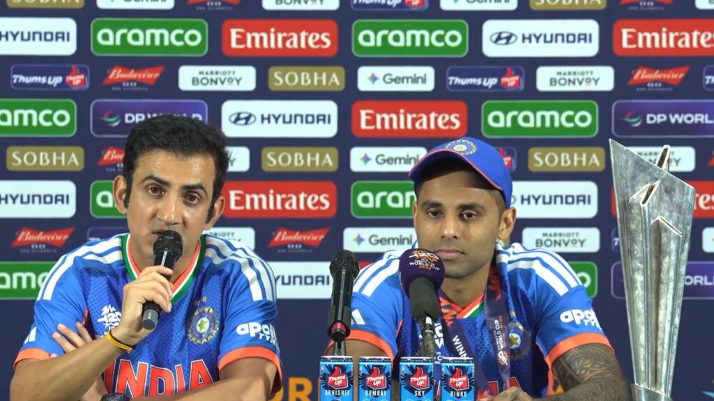 Gautam Gambhir press conference reaction
