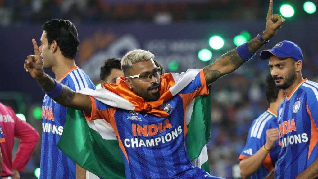 Hardik Pandya flag controversy celebration