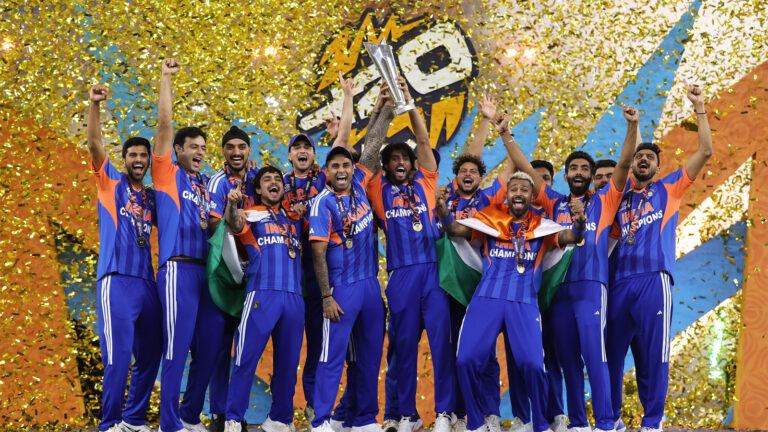 ICC trophy celebrations