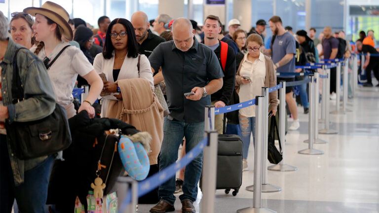 ICE agents at US airport security checks