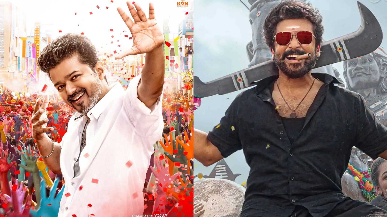 Jana Nayagan and Karuppu posters