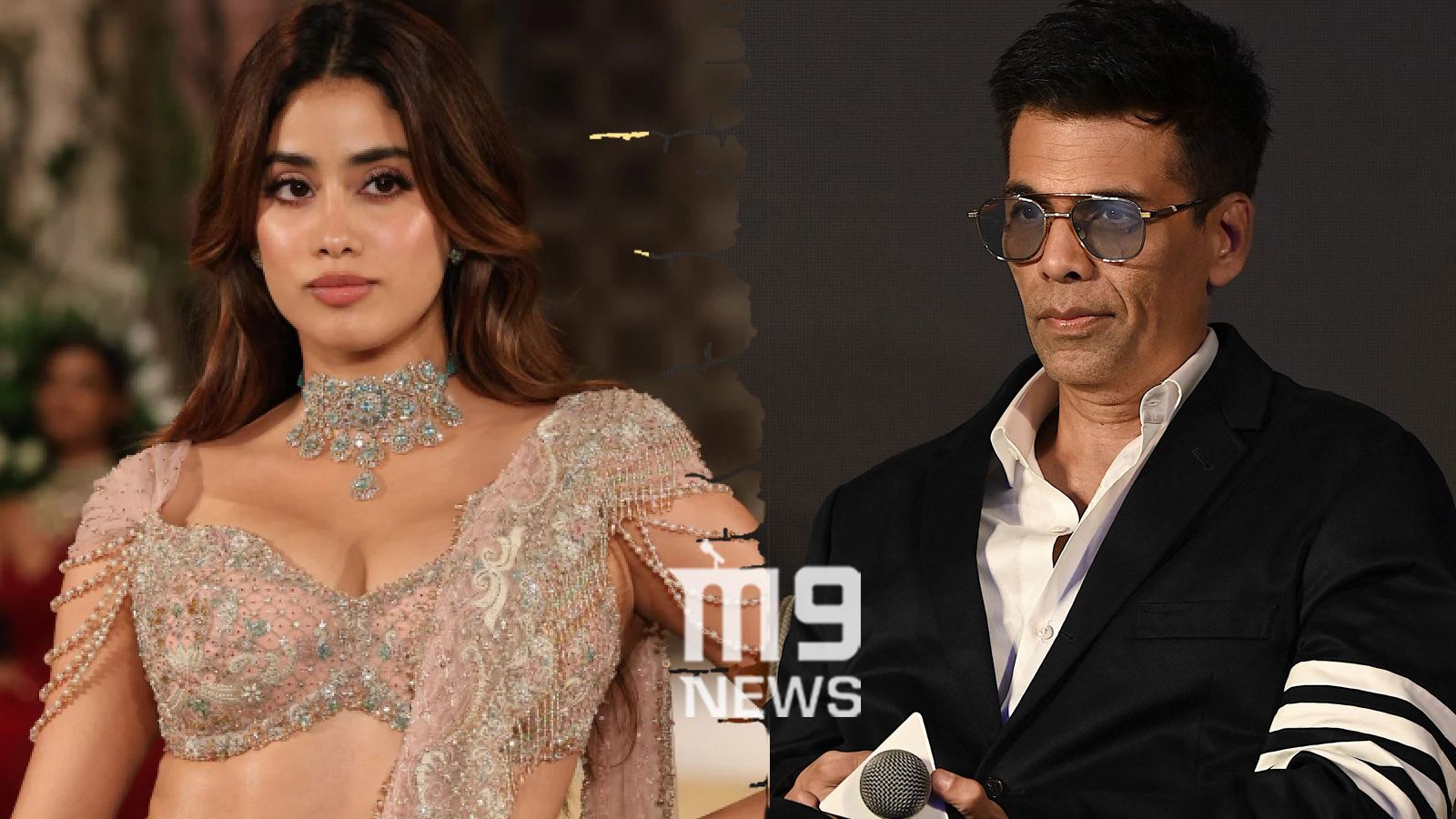 Janhvi Kapoor and Karan Johar