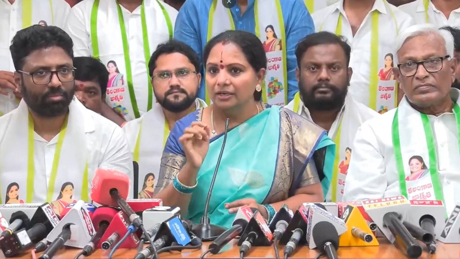 Kavitha party launch announcement press meet