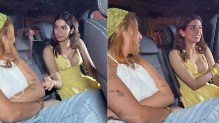 Khushi Kapoor viral outing look