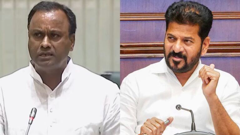 Komatireddy Rajagopal Reddy criticizing Revanth Reddy government in Telangana Assembly