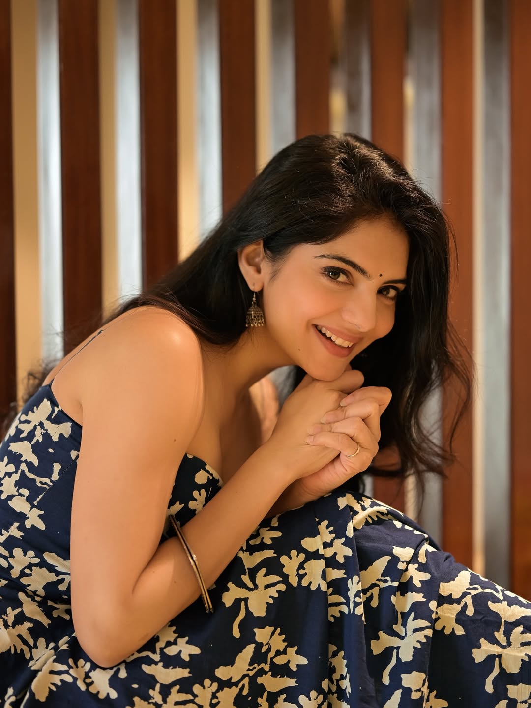 Misha Narang Flaunting Elegant Silver Jhumkas