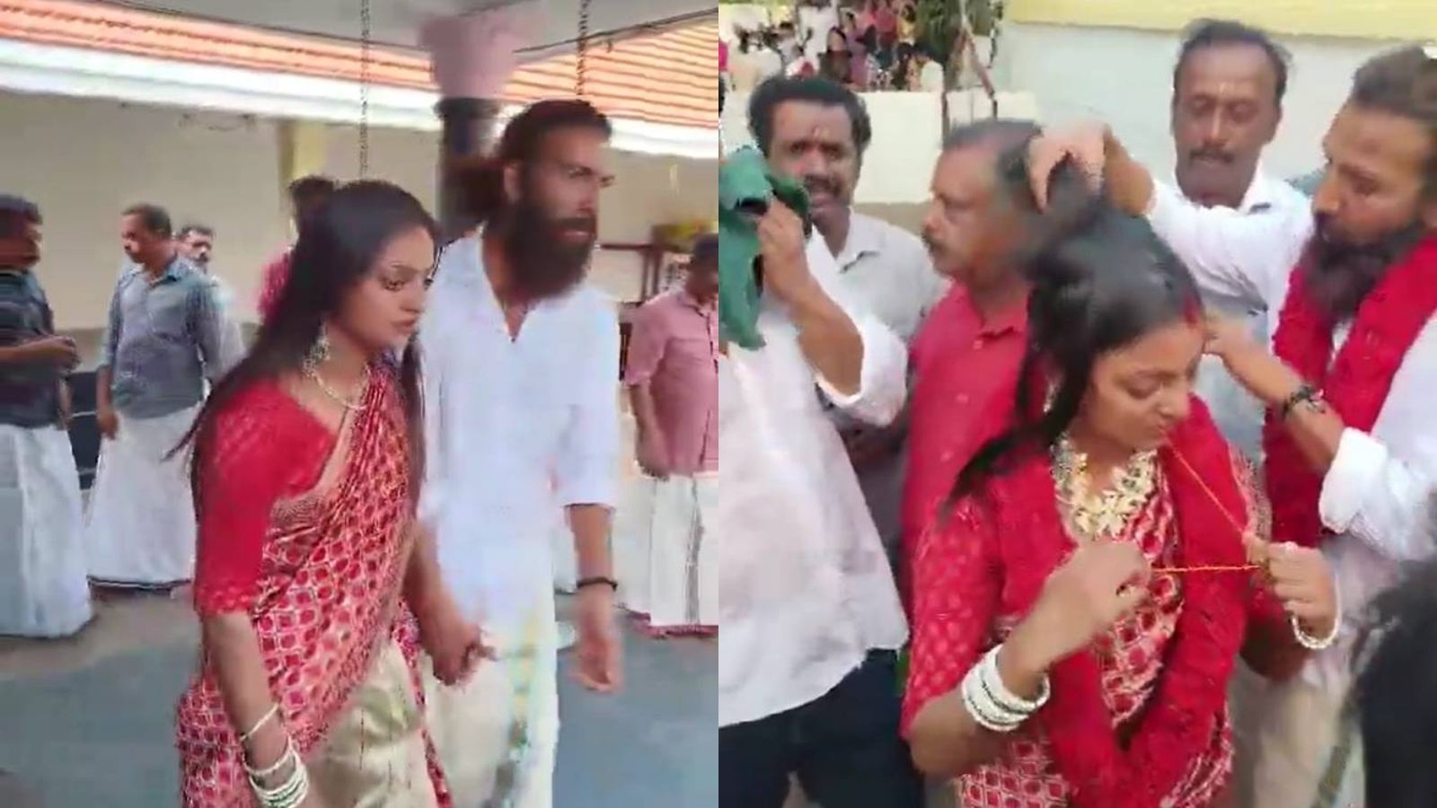 Viral Girl Monalisa Marries BF Farmaan Khan in Temple