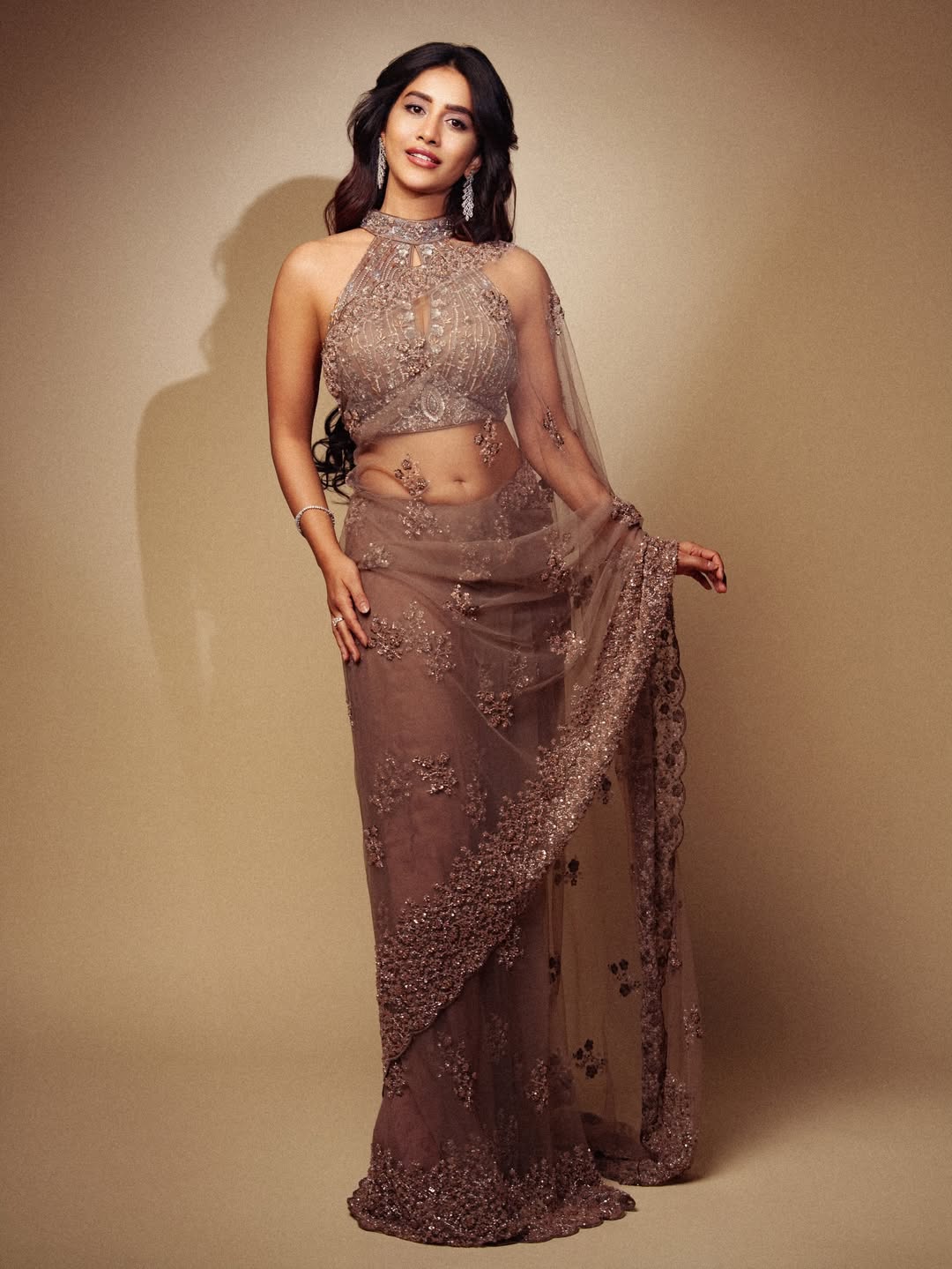 Nabha Natesh With Dreamy Eyes And Wavy Tresses
