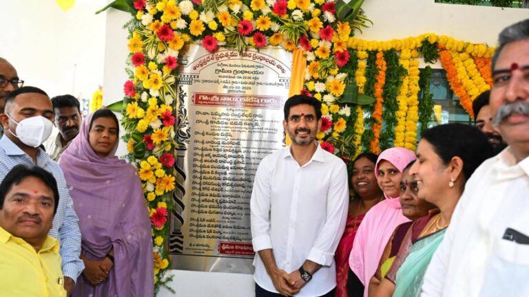 Nara Lokesh Starts Key Development Works in Mangalagiri