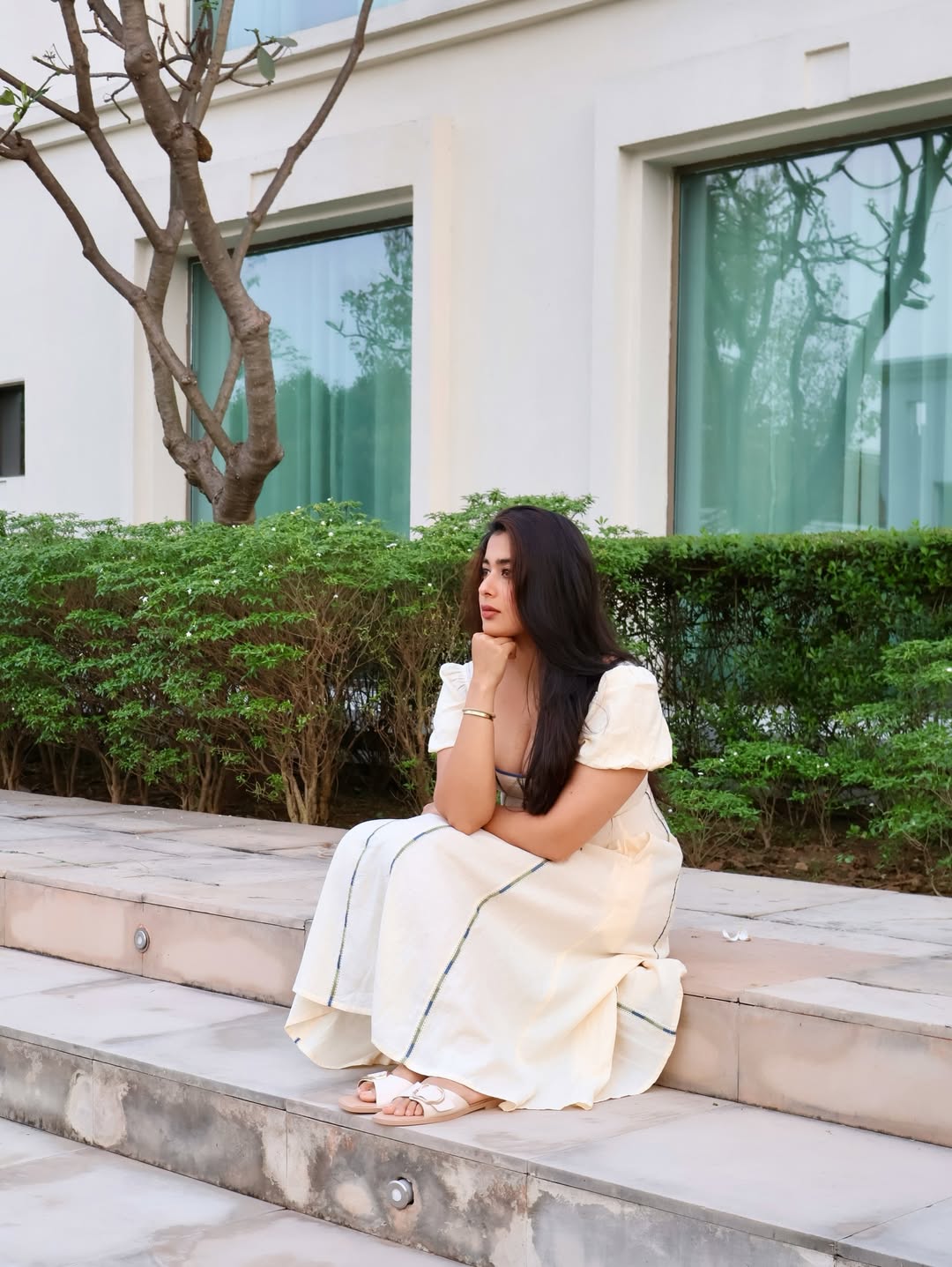 Nikita Sharma Radiant In Trendy Cutout Detail