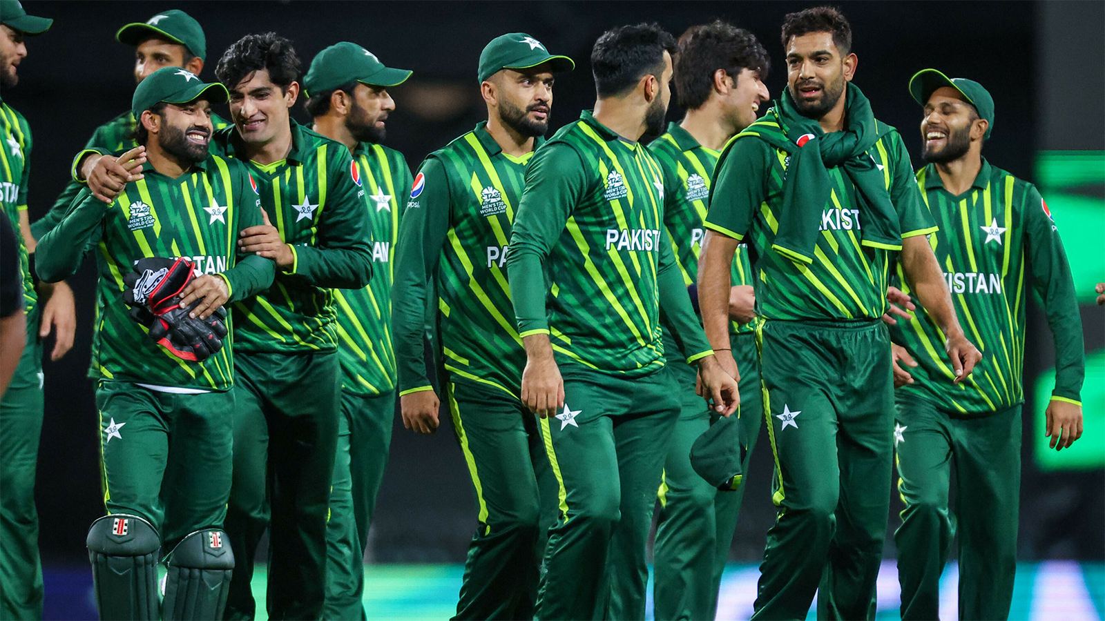 Pakistan team during T20 World Cup match