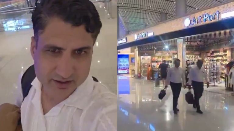 Pakistani traveller at Hyderabad airport viral