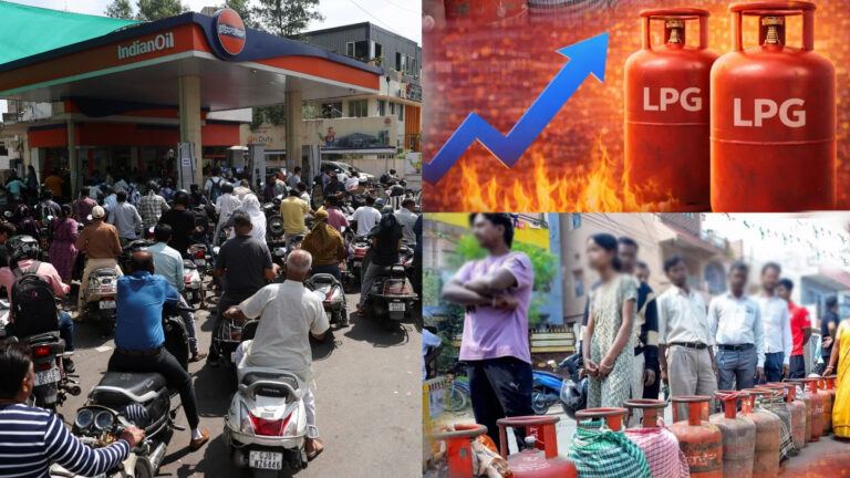 People struggling due to gas shortage in India amid fuel crisis and government failure