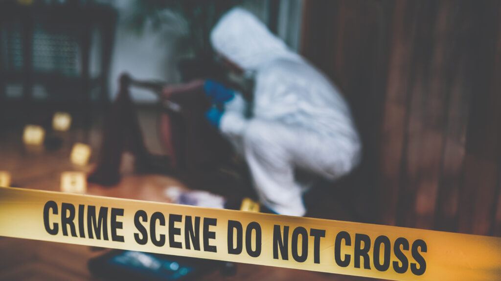 Police at Lucknow freezer case site