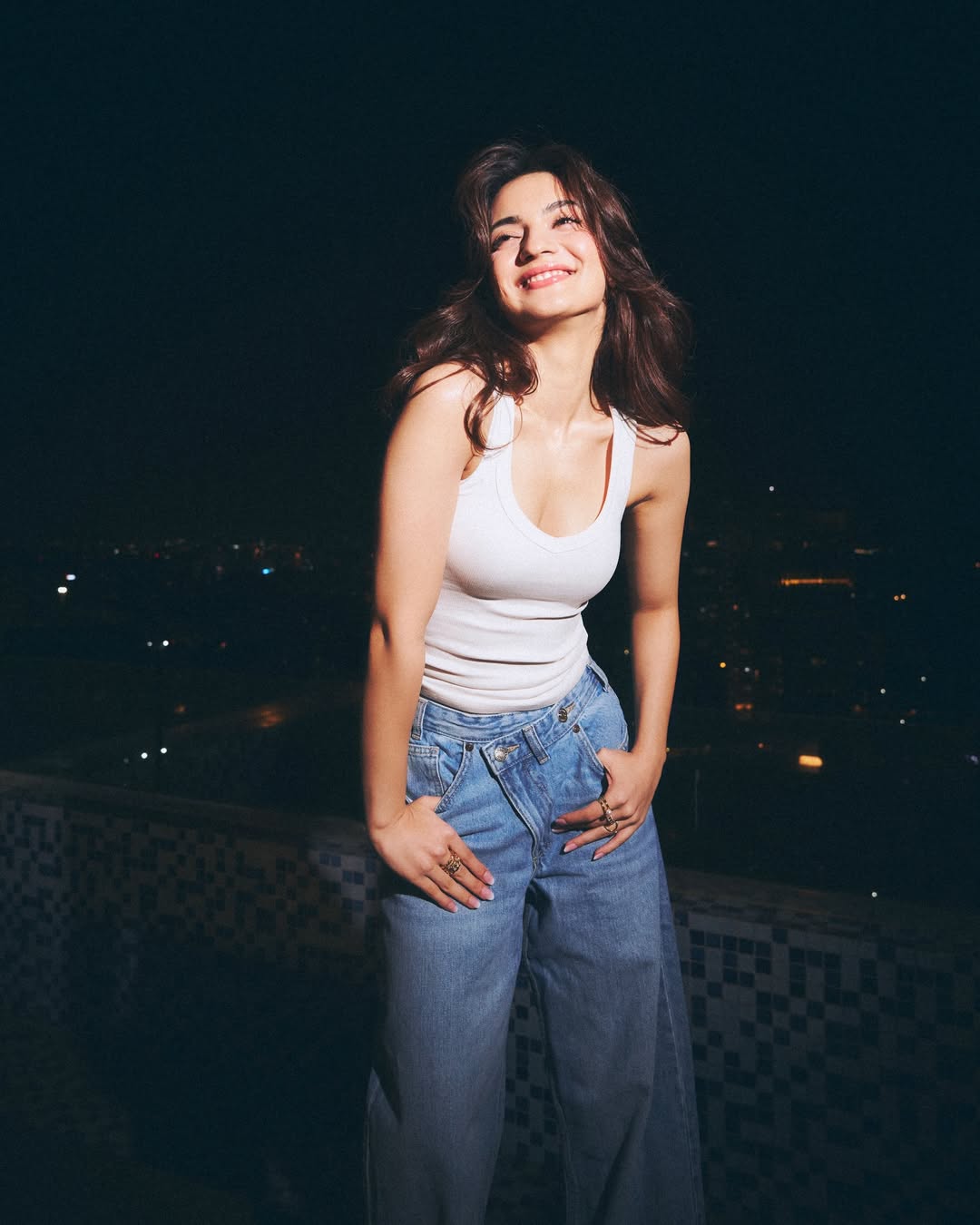 Pratibha Ranta Striking A Confident Rooftop Pose