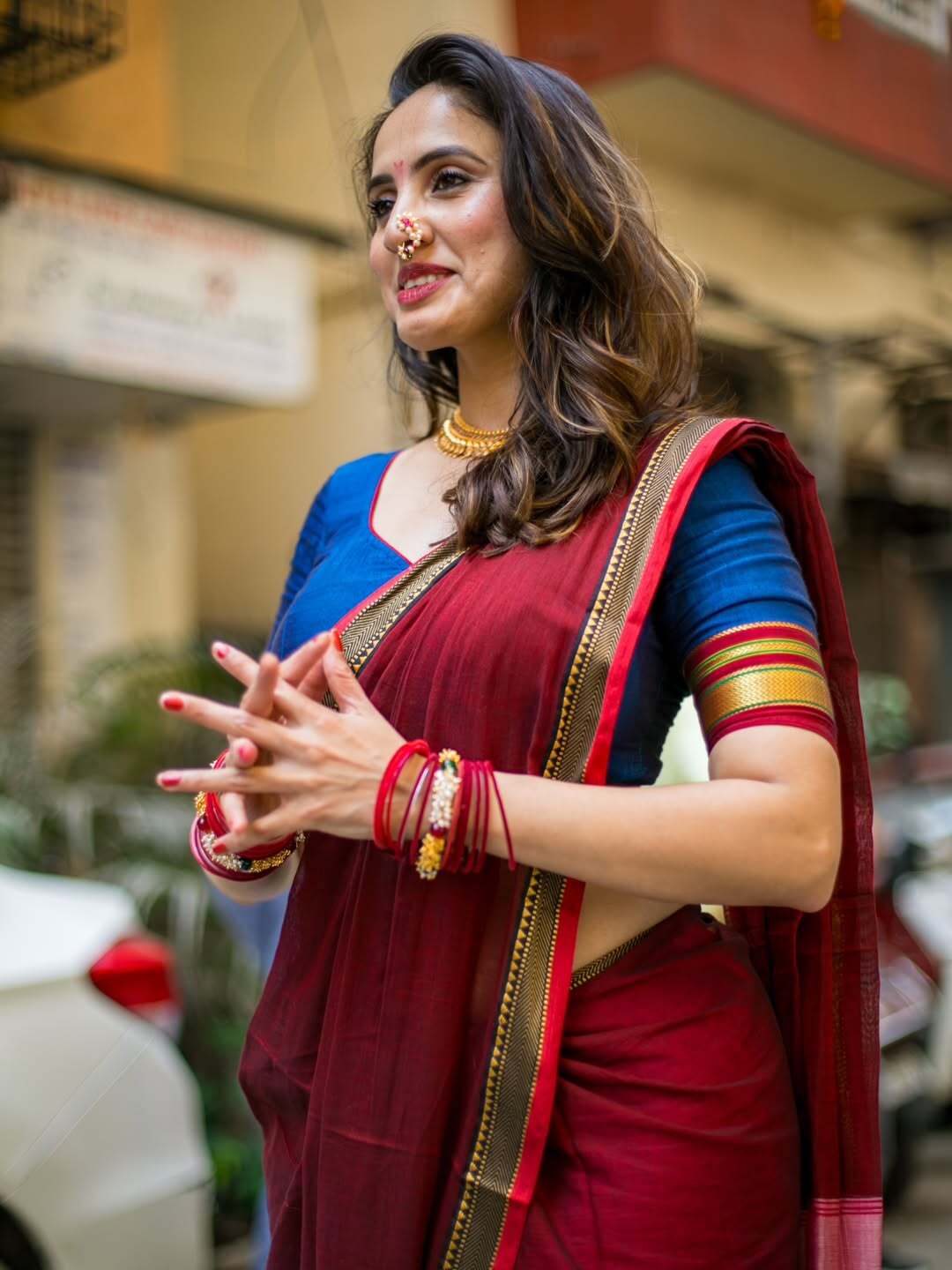 Priyanka Kholgade Stylish Nath Jewelry Detail