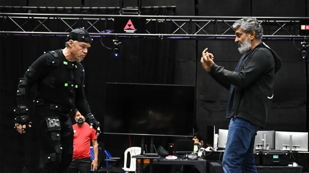 Rajamouli motion capture shoot Hyderabad studio