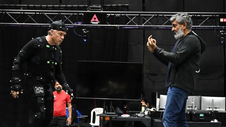 Rajamouli motion capture shoot Hyderabad studio