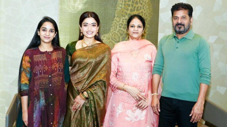 Rashmika meets Revanth Reddy