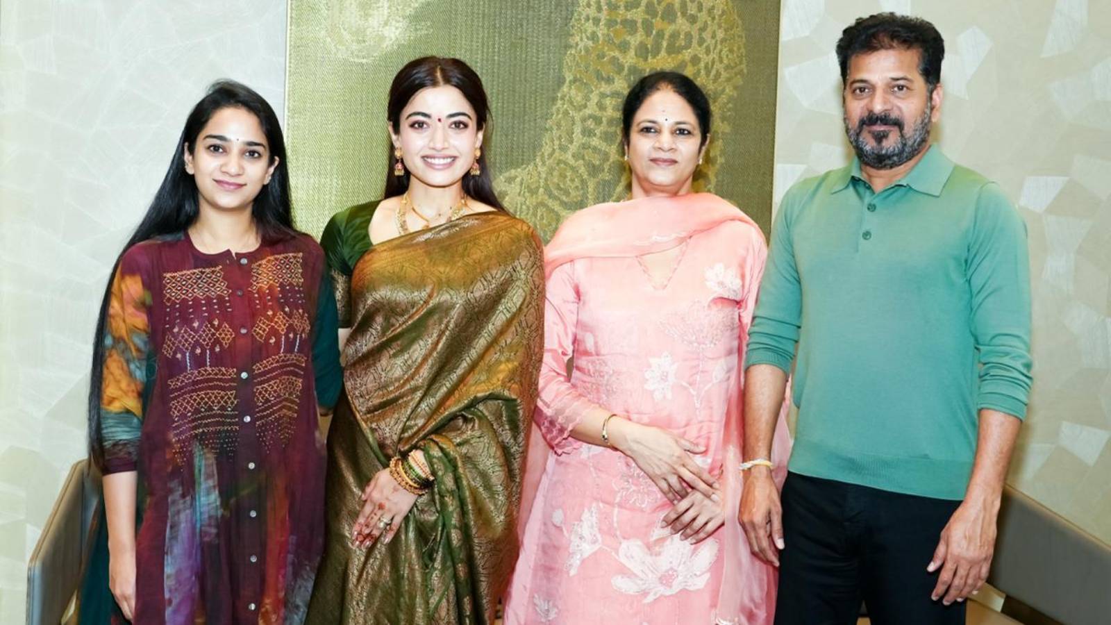Rashmika meets Revanth Reddy