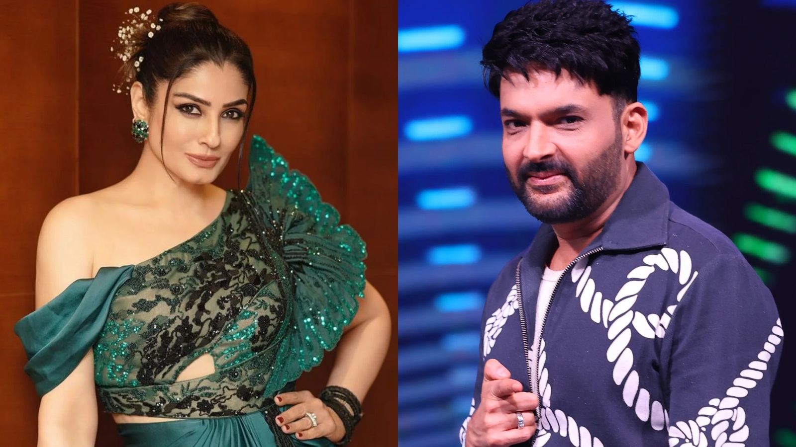 Raveena Tandon and Kapil Sharma