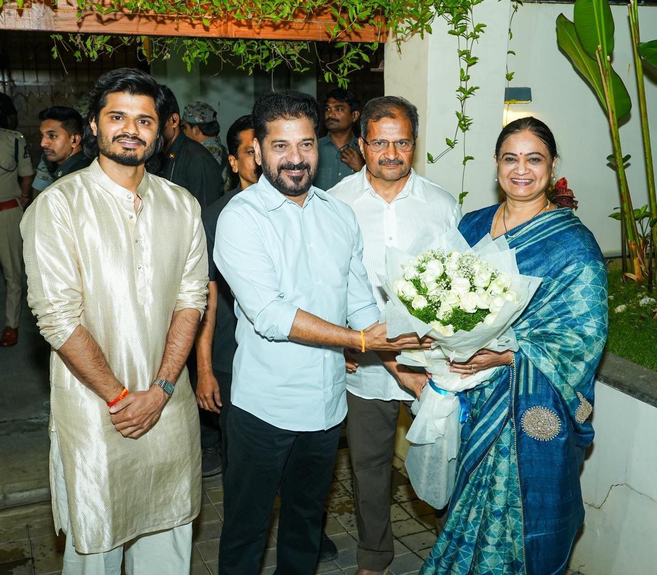 Revanth Reddy Greeted By Vijay And Rashmika