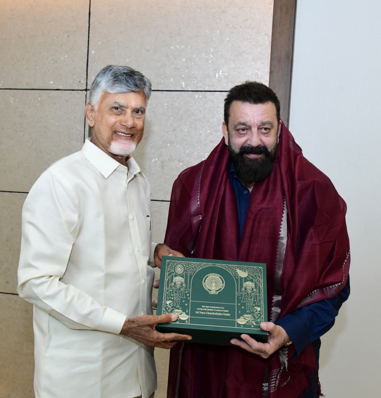 Photos: Sanjay Dutt Met AP CM Chandrababu Naidu