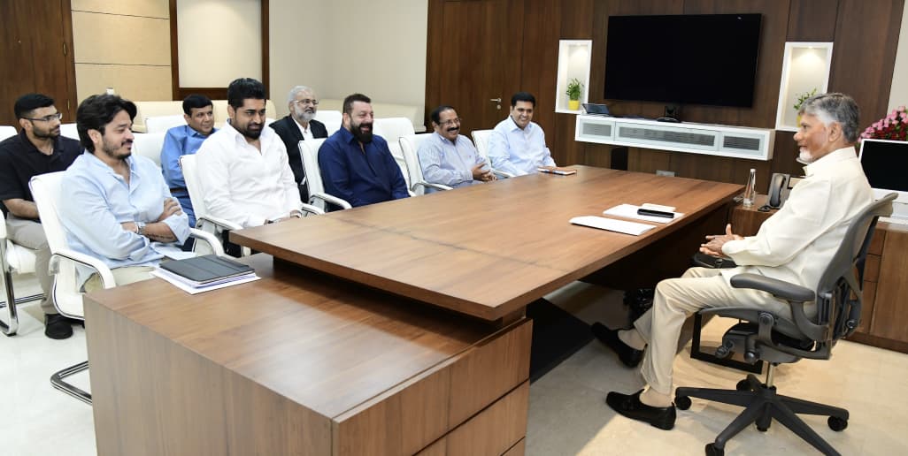 Photos: Sanjay Dutt Met AP CM Chandrababu Naidu