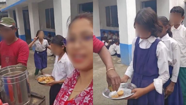 School students served golgappa during LPG shortage