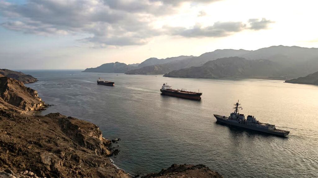 Indian oil tankers near Strait of Hormuz crisis