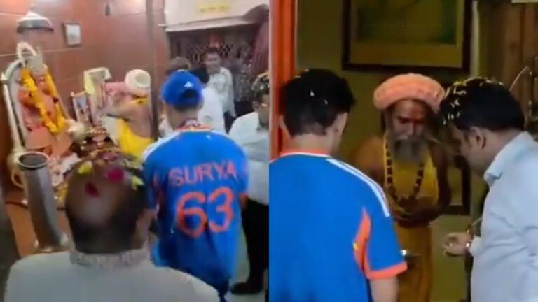 Surya Gambhir temple visit debate
