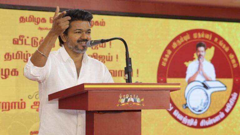Thalapathy Vijay TVK political appearance