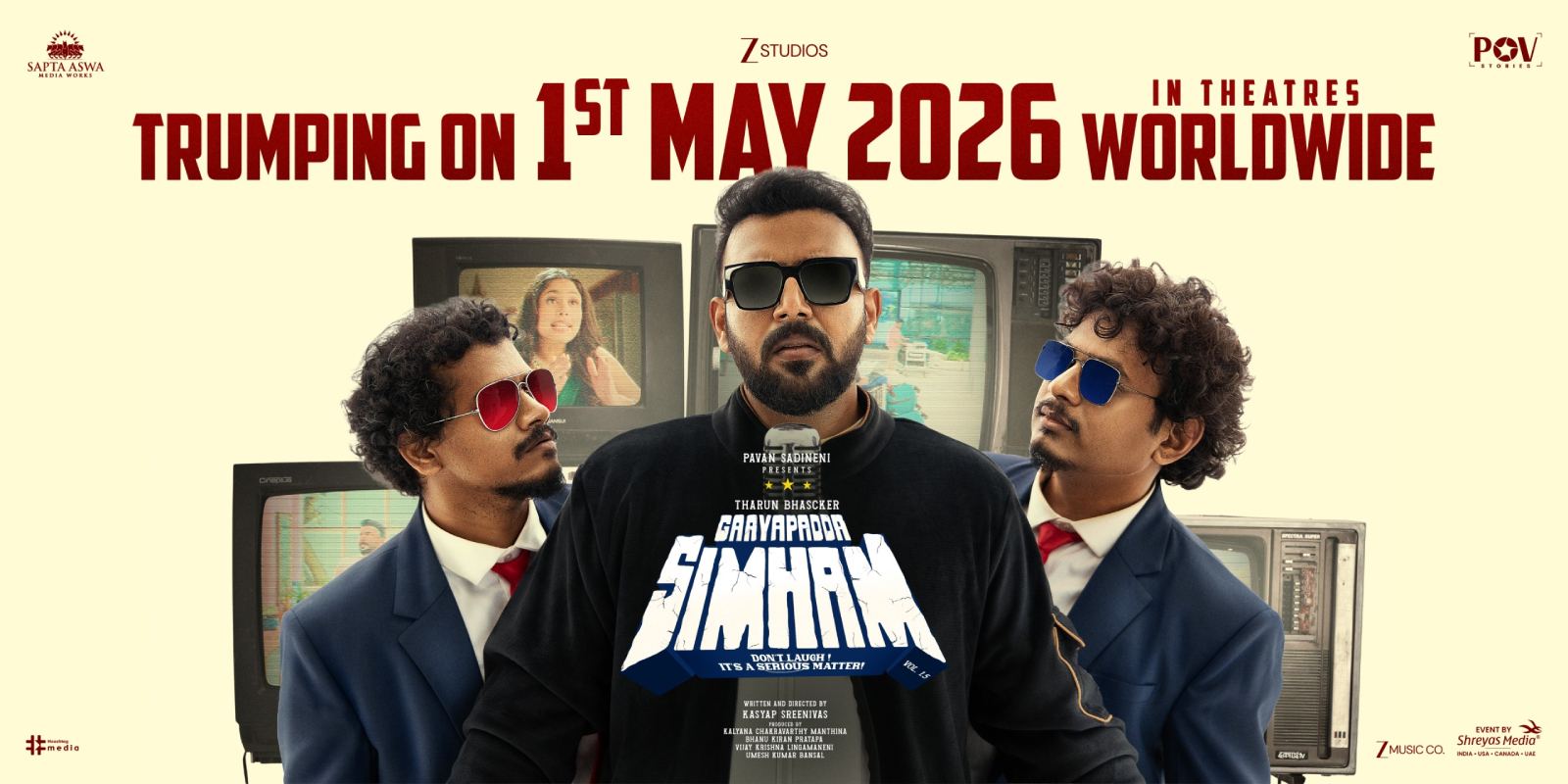 Tharun Bhascker’s Gaayapadda Simham Release date