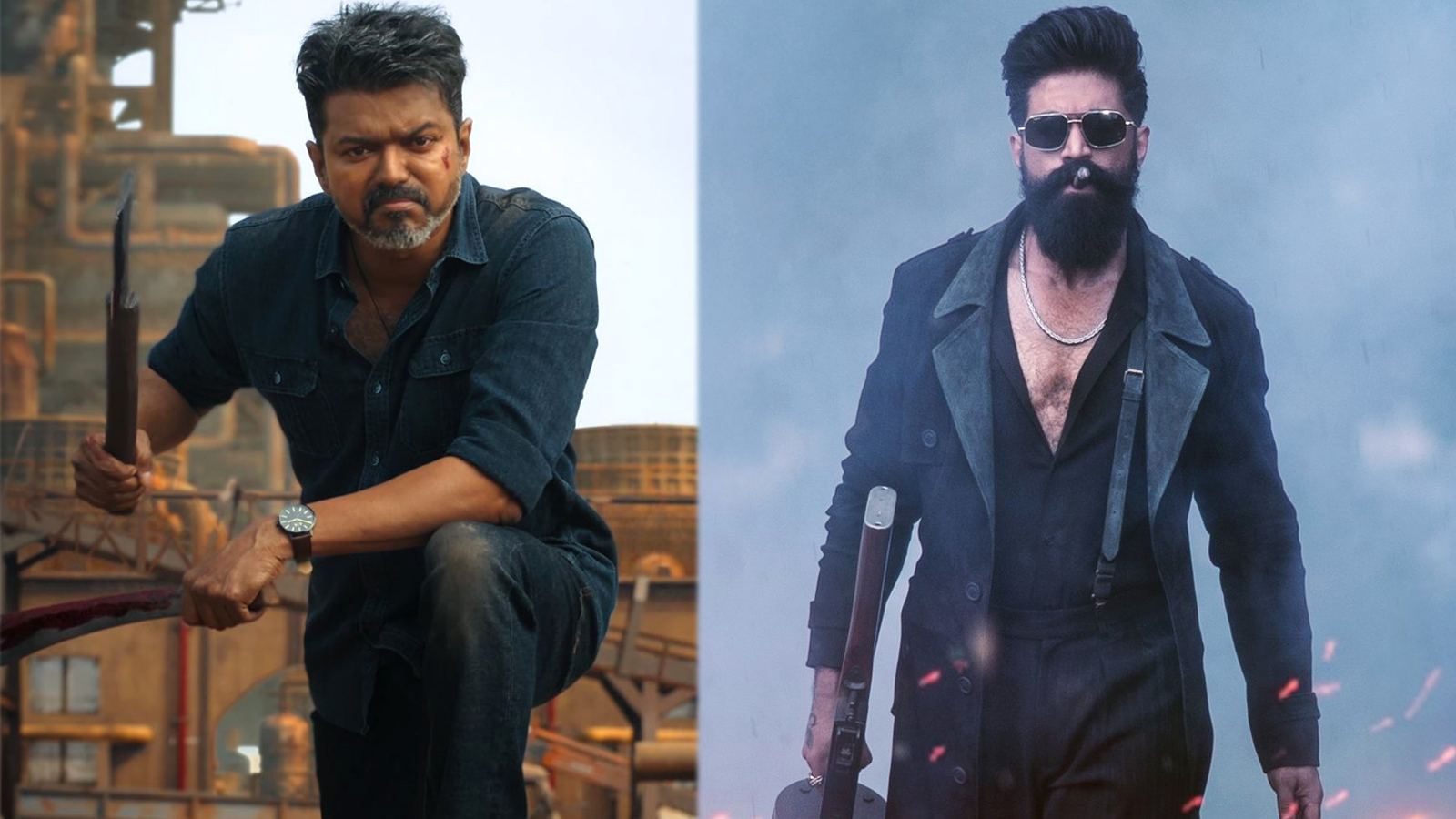 Toxic and Jana Nayagan posters