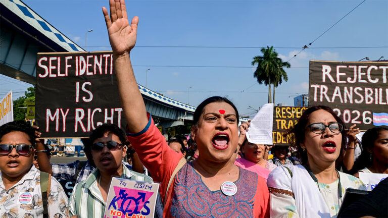 Transgender bill protest in India