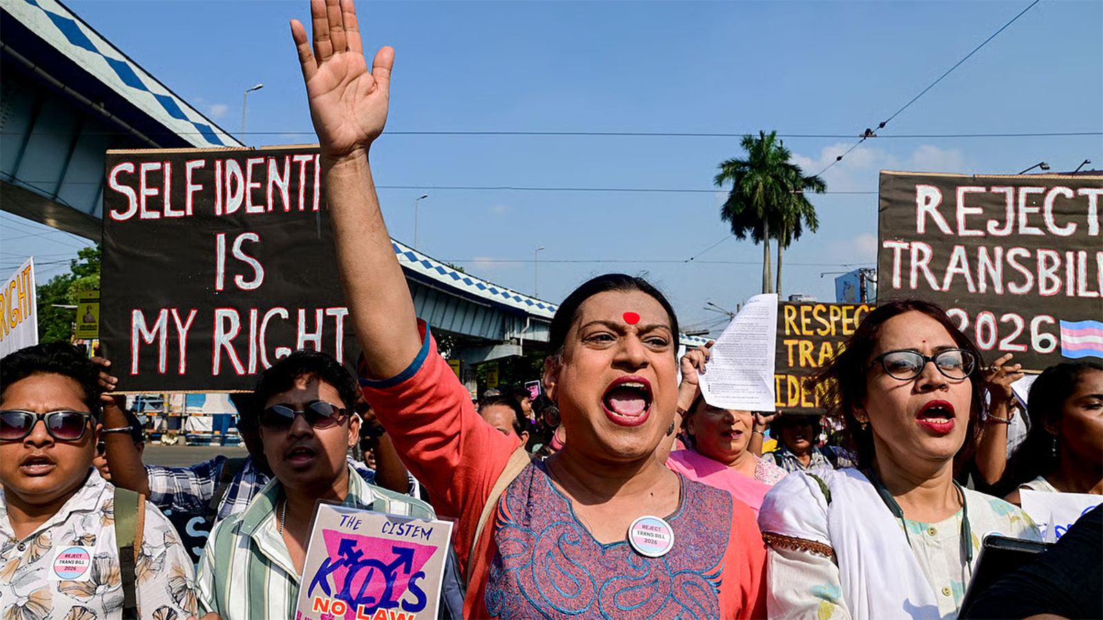 Transgender bill protest in India