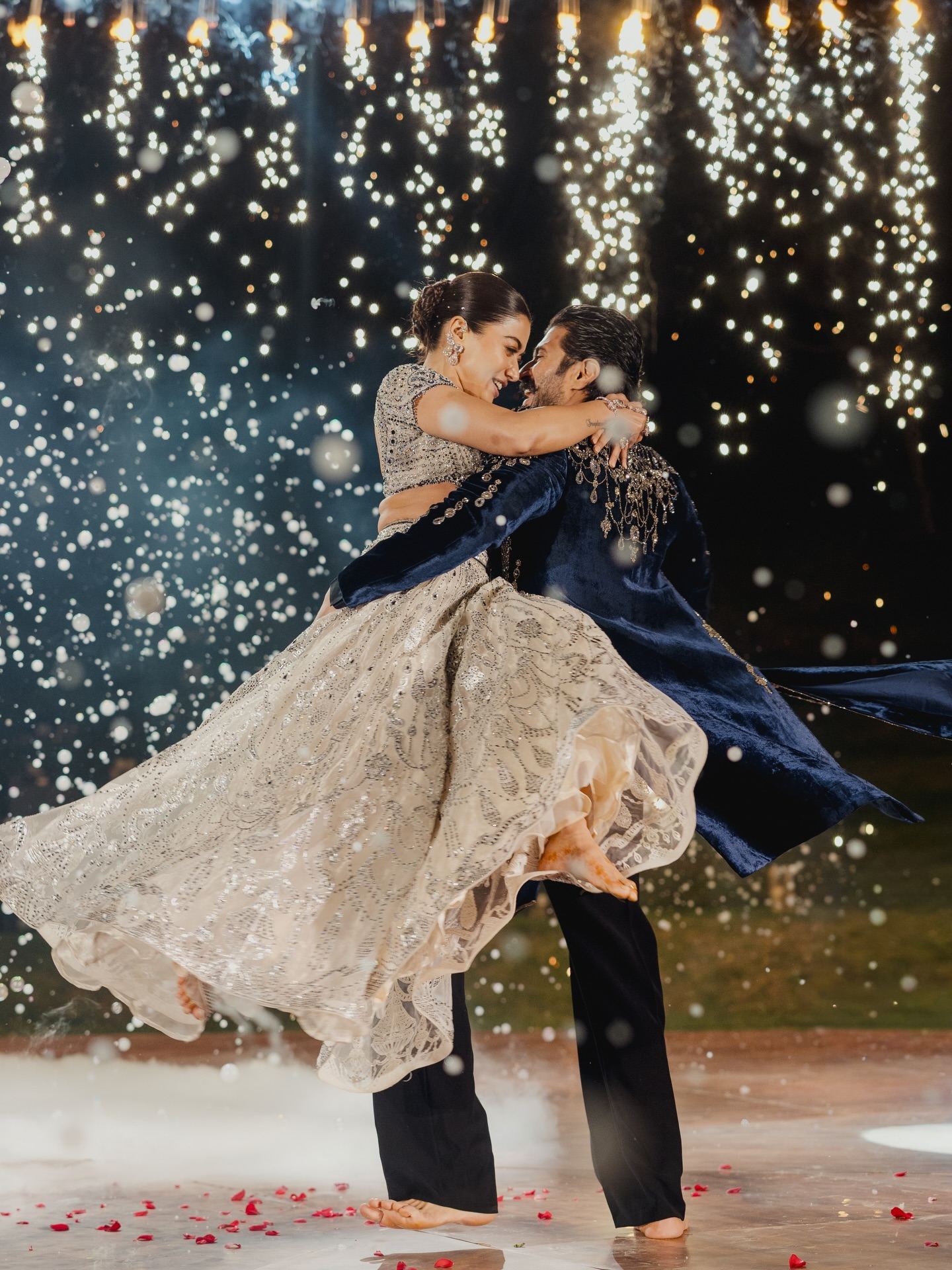 Virosh Regal Look In Sangeet Glam