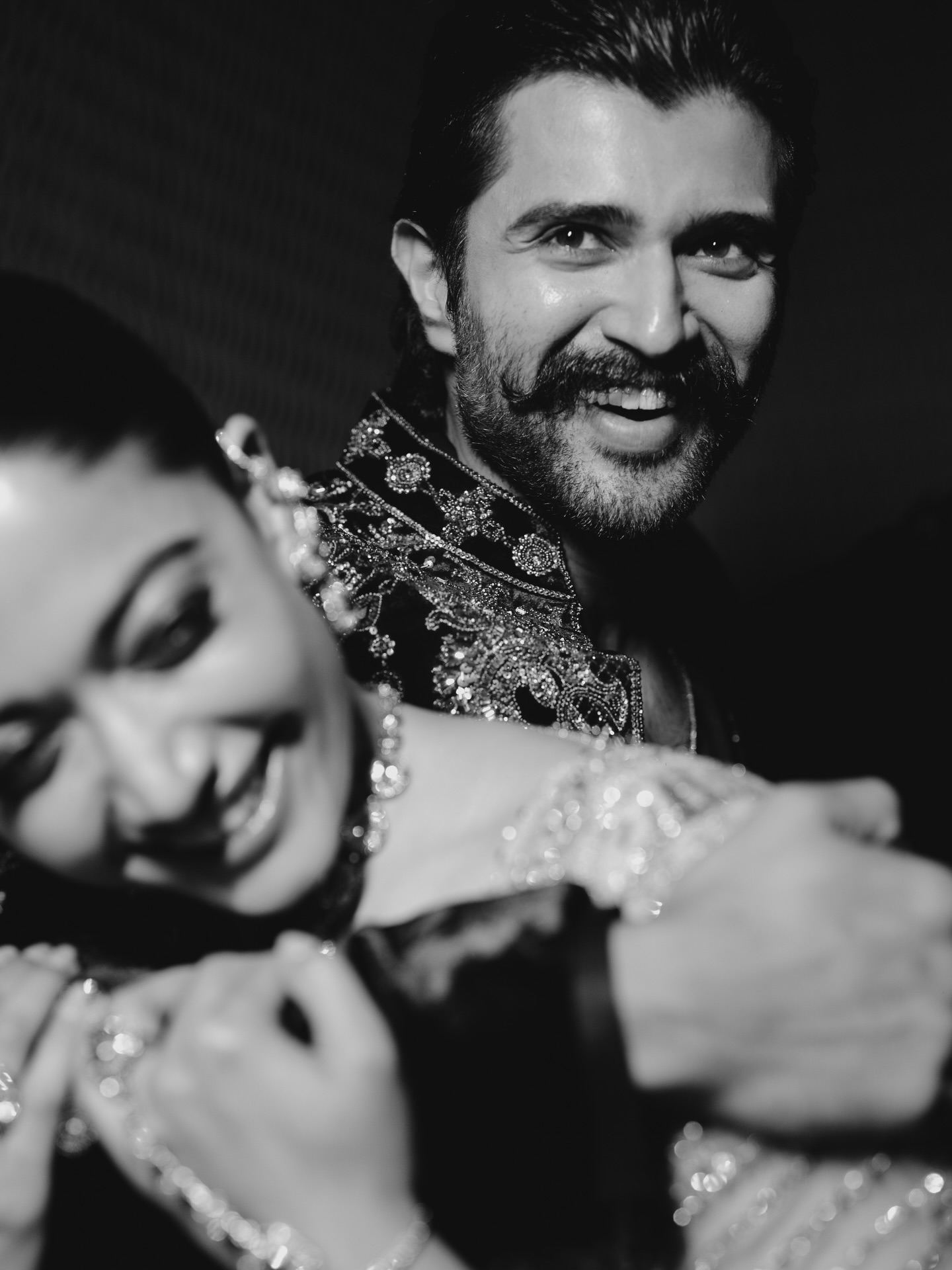 Virosh Candid Romance On Sangeet Stage