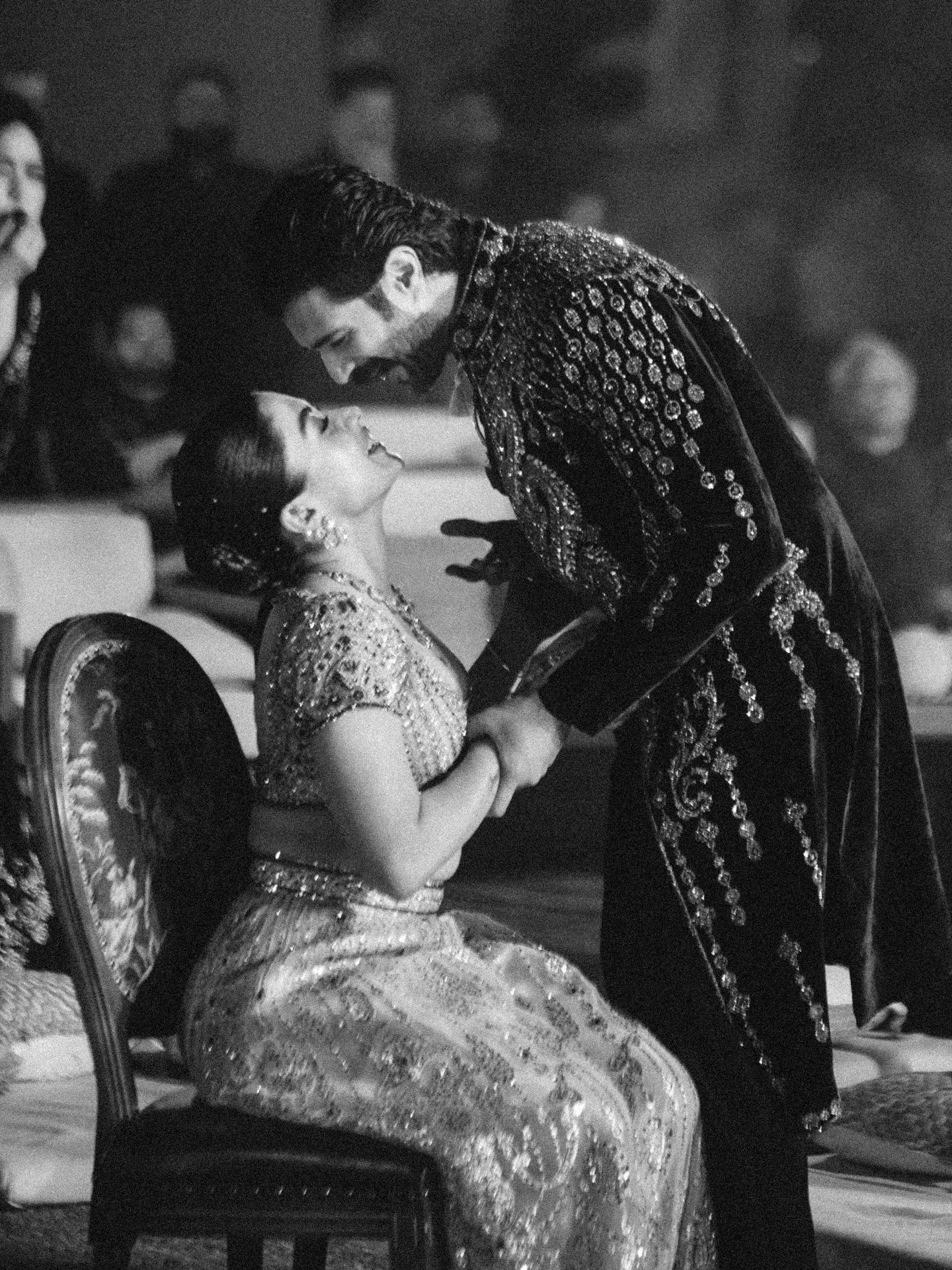 Virosh Holding Hands In Royal Couture